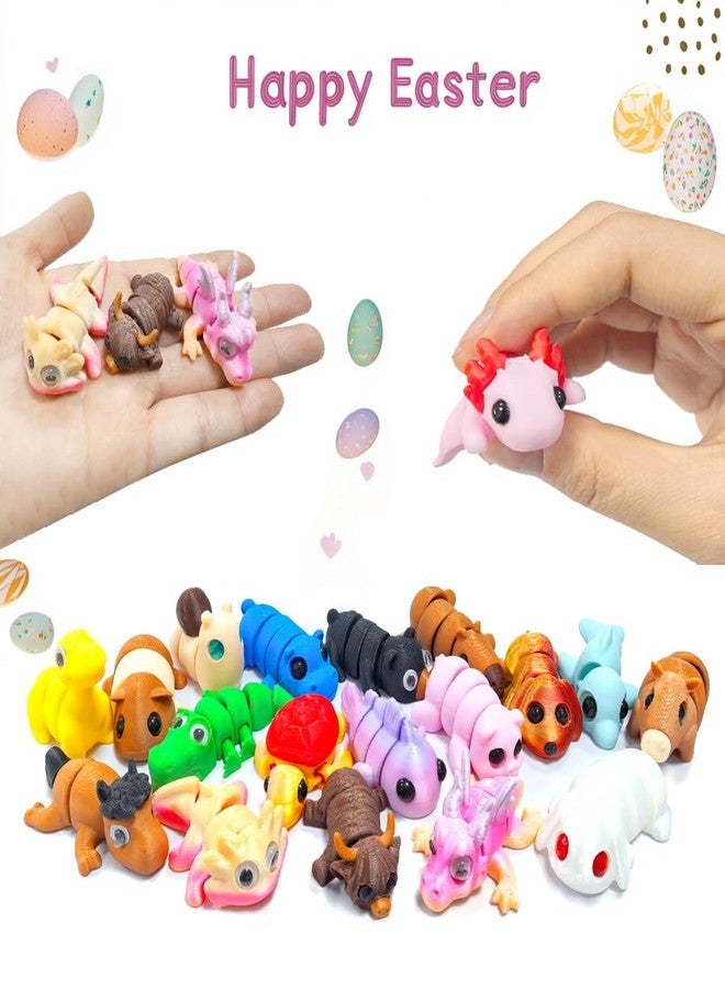 Cherislpy 18 Pcs Easter Eggs with 3D Print Animal Prefilled Easter Eggs with Toys Inside Easter Egg Fillers for Kids Boys Girls Easter Basket Stuffers Party Favors Easter Egg Hunt - Image 3